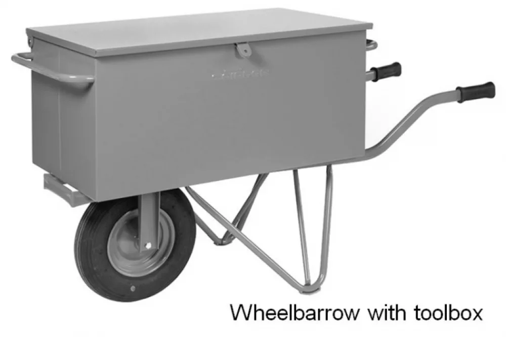 Wheelbarrow with Toolbox