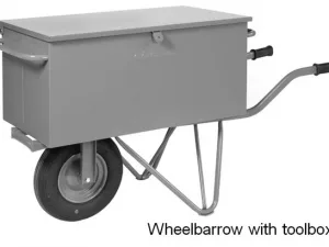 Wheelbarrow with Toolbox