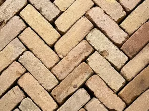 Straatbaksteen Oud Gebakken Geel/Brons