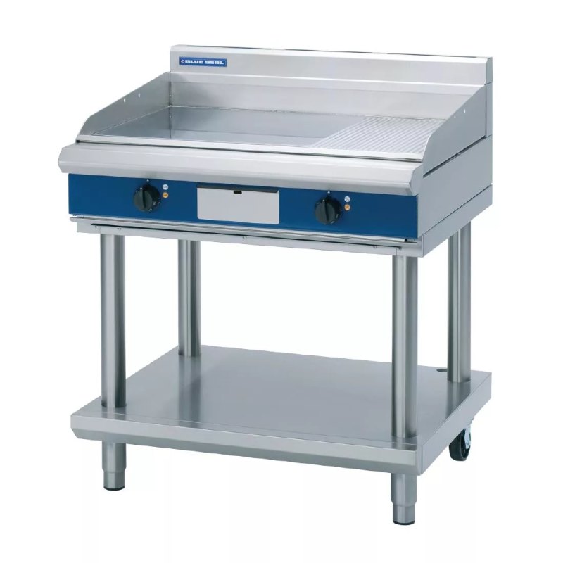 Blue Seal Evolution Griddle with Leg Stand Electric 900mm EP516-LS - islandcatering