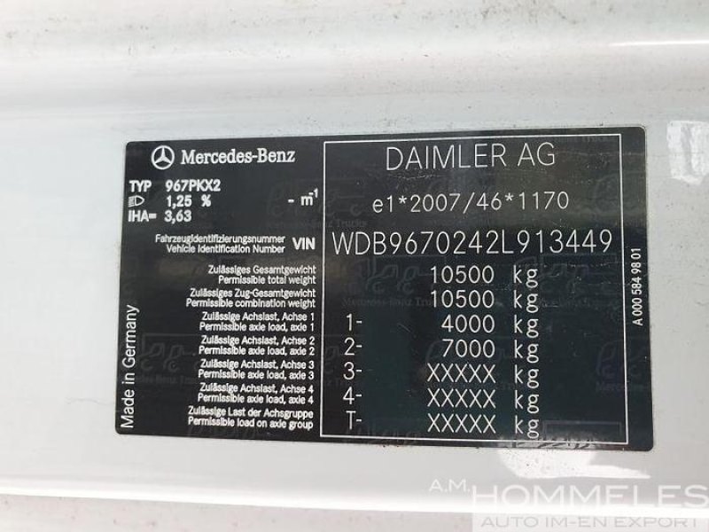 Mercedes atego cabin