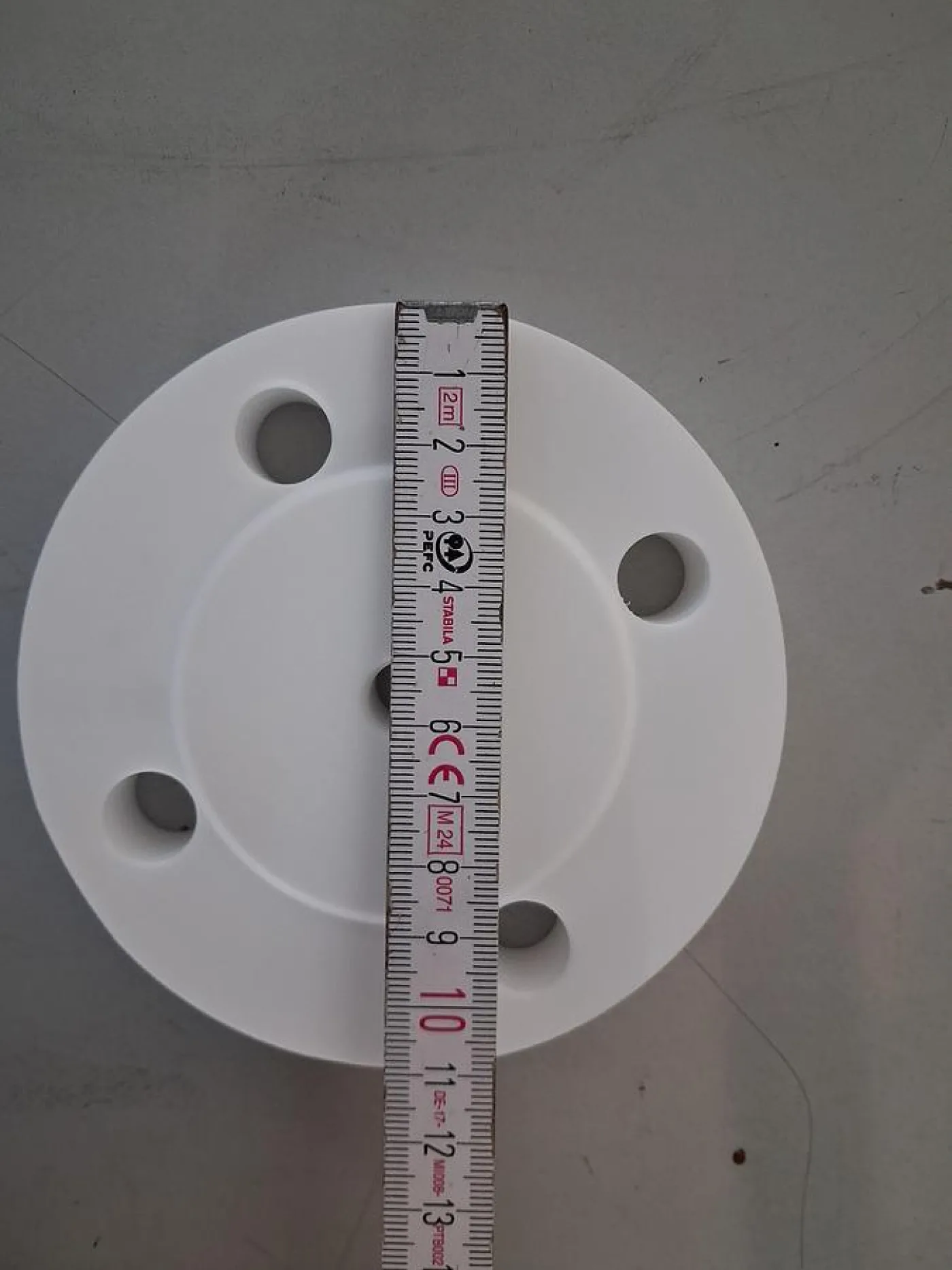 Normag Blindflansch aus PTFE (weiß) für DN 50 PF-Verbindungssysteme - 2