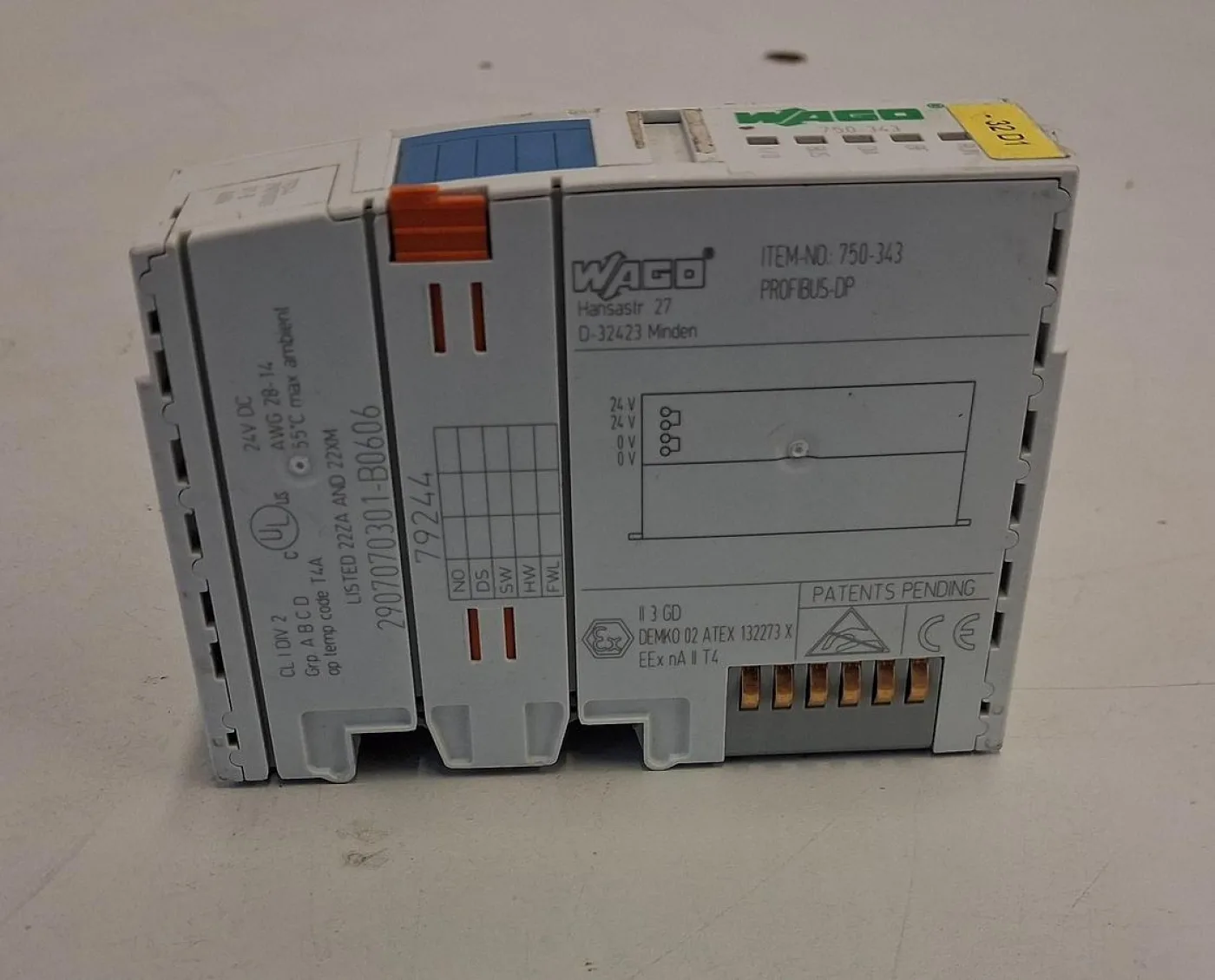 WAGO 750-312 kompakter Feldbuskoppler für PROFIBUS DP - 4