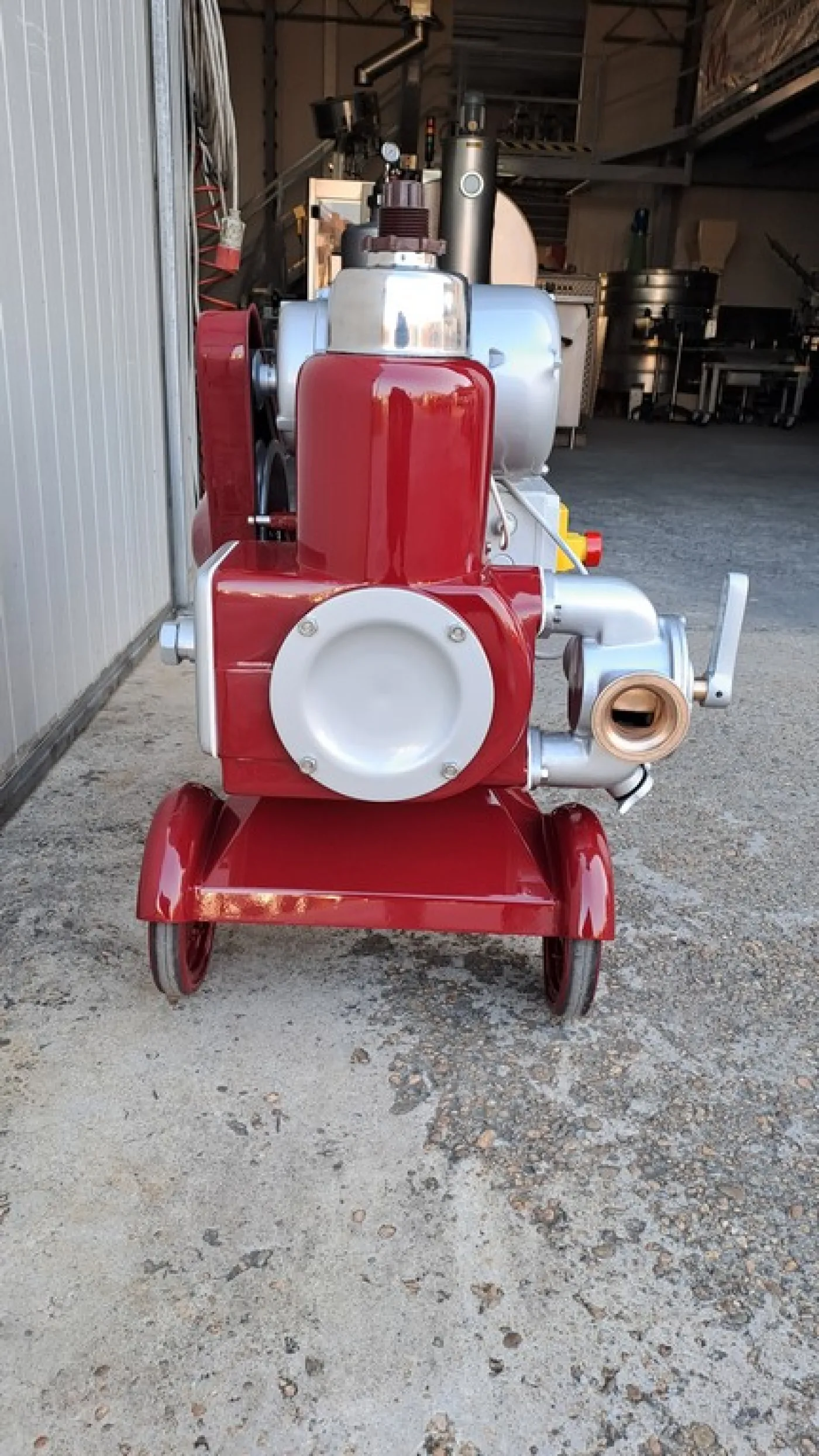 PISTON PUMP MANZINI MOD.85HL, SINGLE-CYLINDER BRONZE BODY PUMP, SECOND-HAND MACHINE - 4