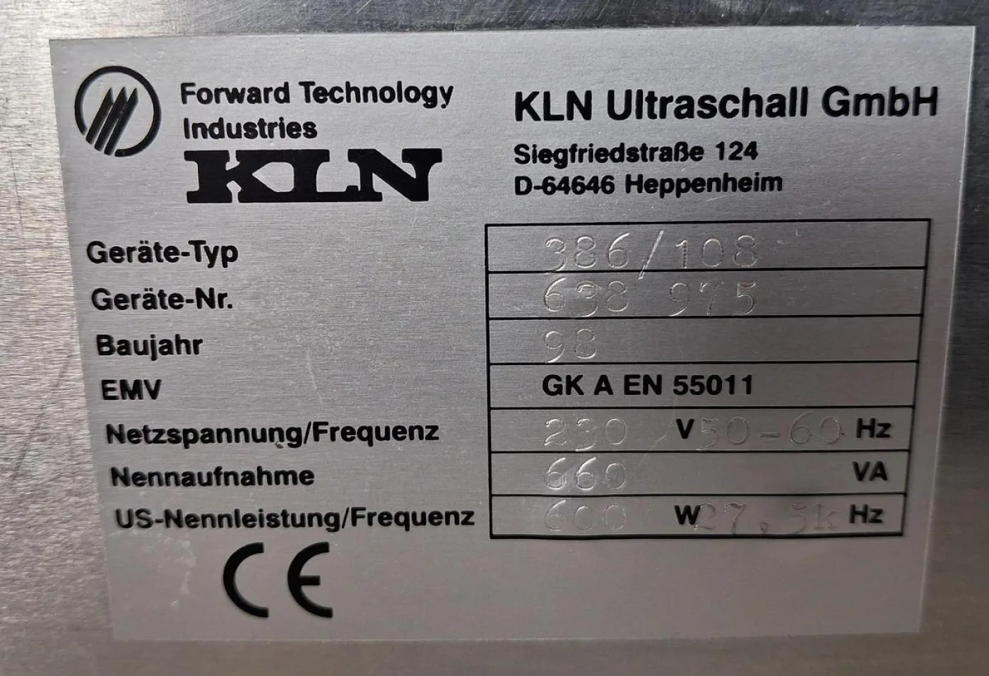 KLN Ultraschall GmbH Ultrasonic Generator - 4