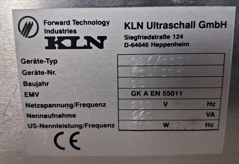 KLN Ultraschall GmbH Ultrasonic Generator
