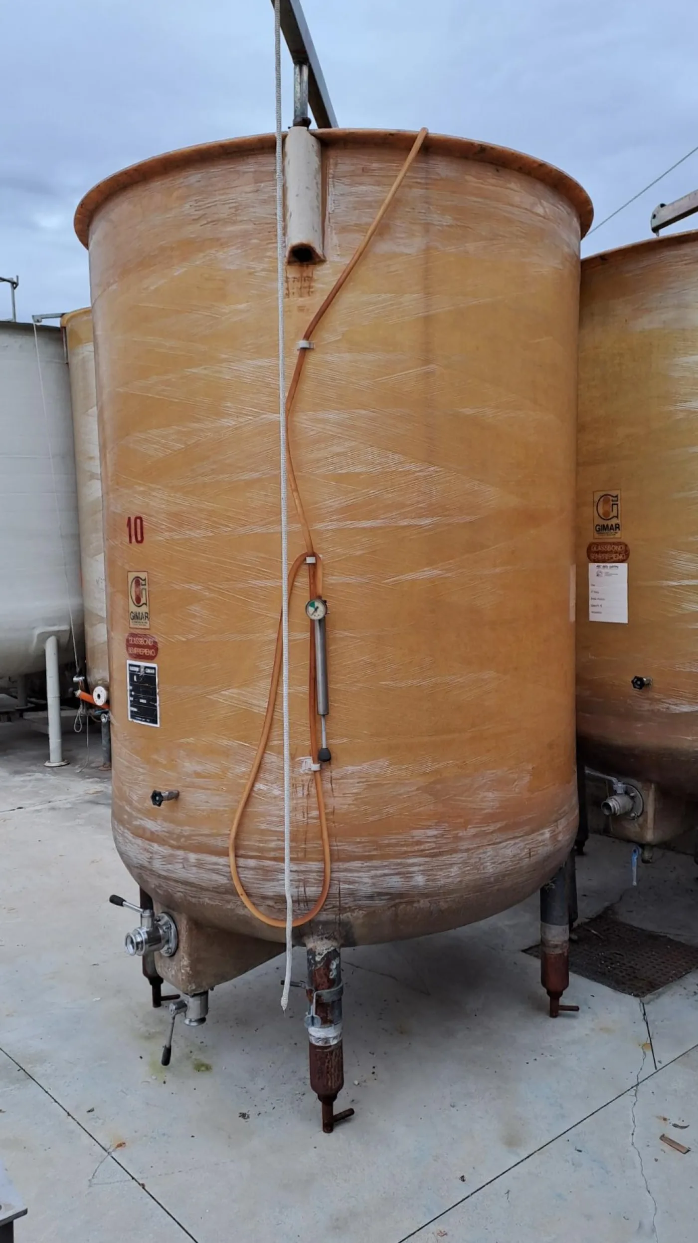 FIBERGLASS TANK VARIABLE CAPACITY FIRM GIMAR, CAPACITY HL 35 ABOUT, SECOND-HAND EQUIPMENTS - 6