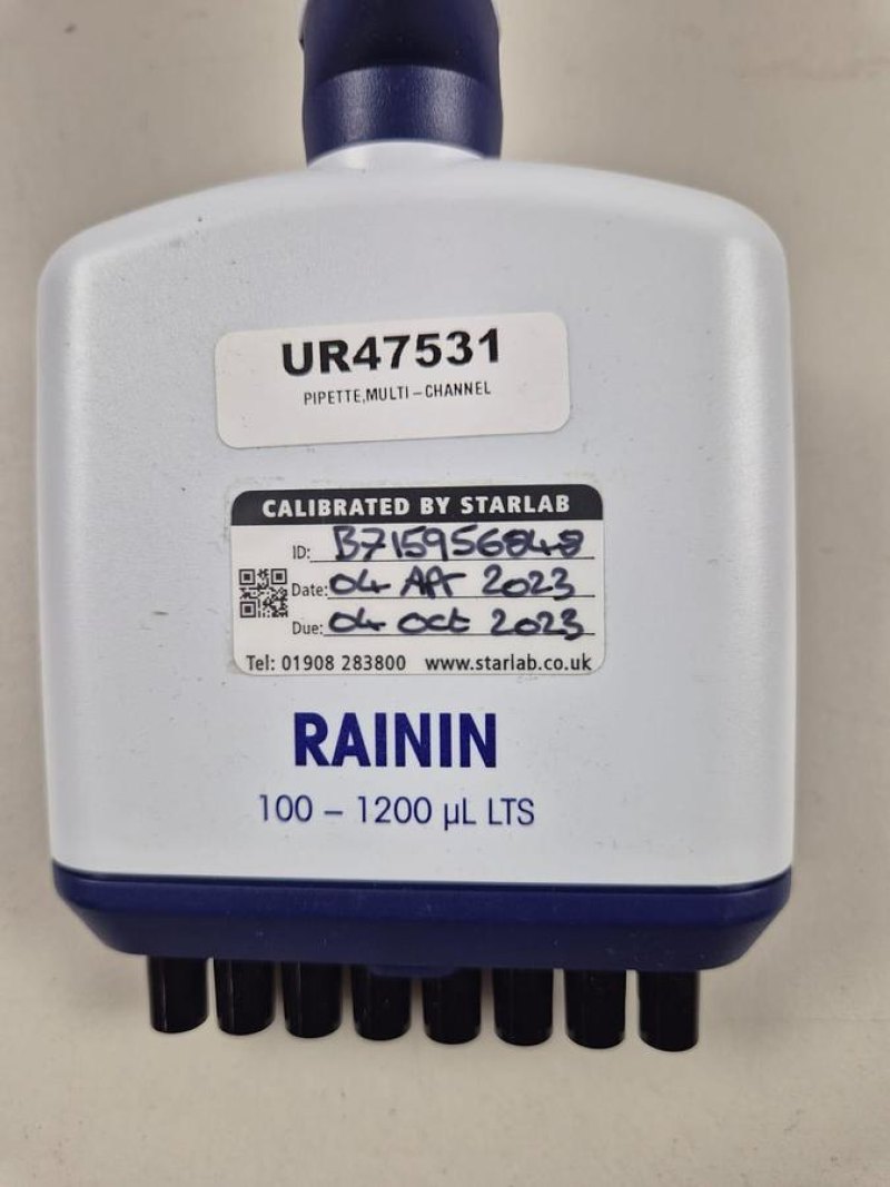 Rainin LTS E4XLS, 5-50µL Multichannel Pipette 8