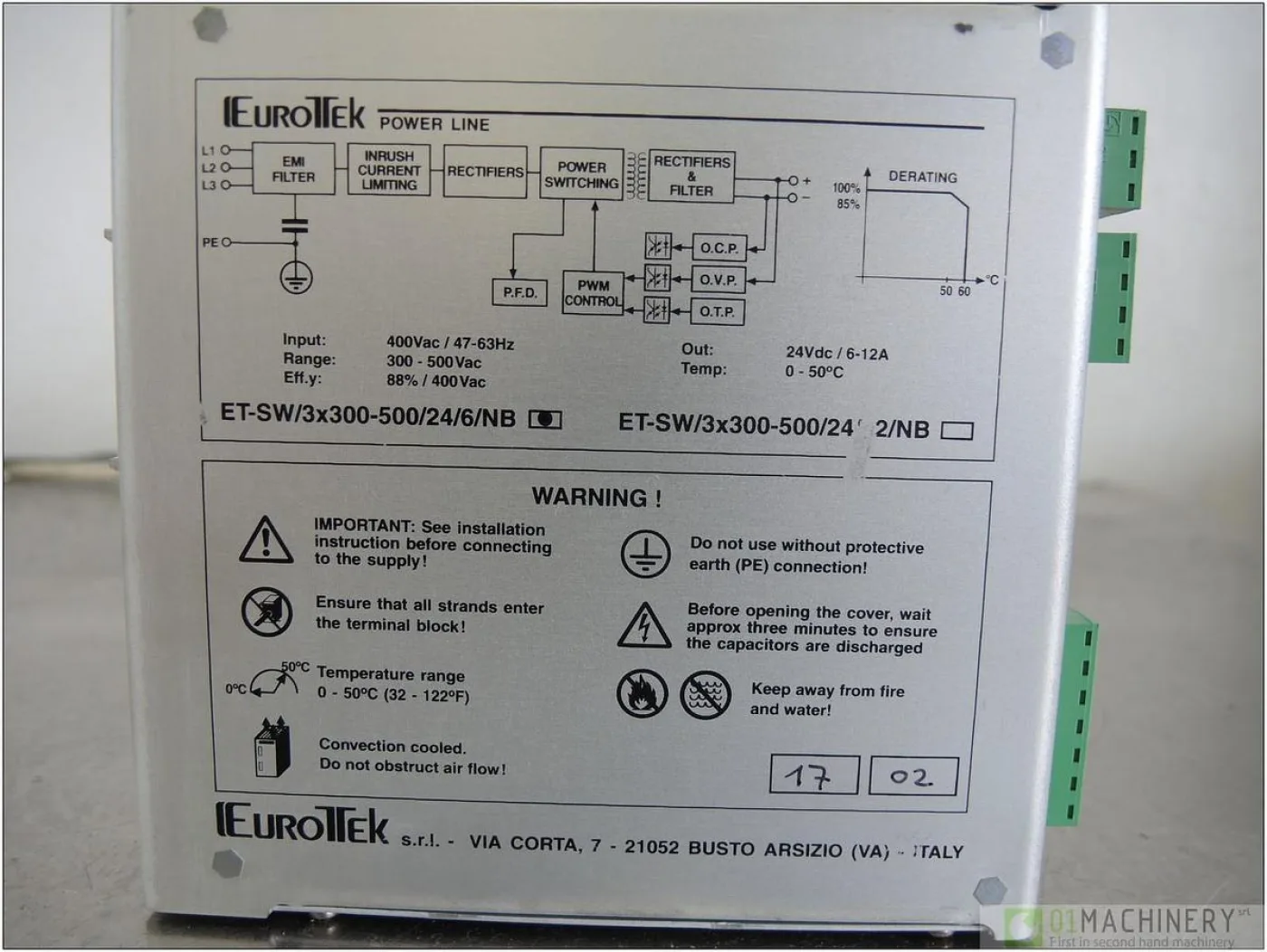 2002 EUROTEK ET-SW/3x300-500/24/ AI2932 - 3