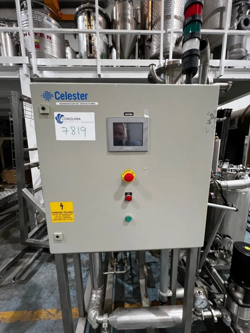 USED CELESTER CPS-200 PURE STEAM BOILER STAINLESS STEEL 1 kW