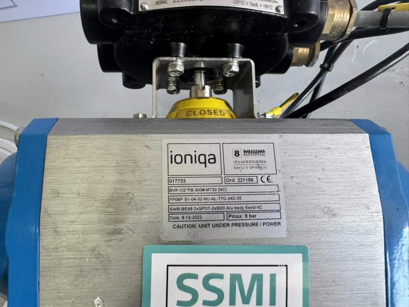 2022 Ioniqa / EVAC / Max-Air Pneumatic ball valve - 2