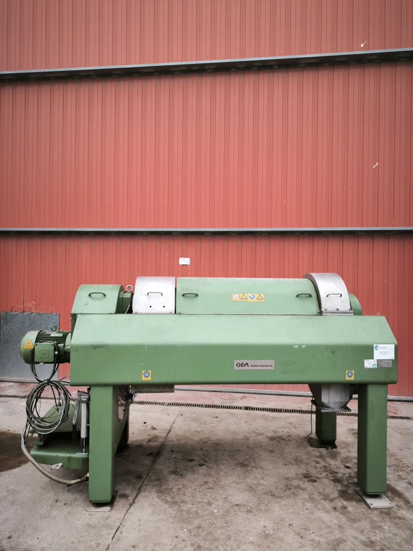 DECANTER GEA WESTFALIA UCA 450-00-02 20 WITH ELECTRICAL PANELS, DISCHARGE SCREW CONVEYOR AND COMPLETE FLOCCULANT SYSTEM - 6