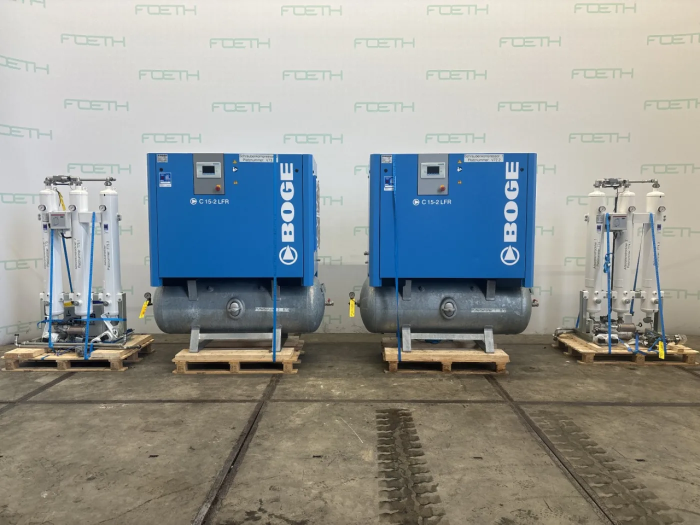 Boge (2x)Air compressor- C15-2LFR-500 - Blower - 7