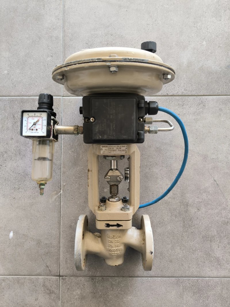 PROPORTIONAL CONTROL VALVE SAMSON DN25 PN16 CAST IRON WITH PNEUMATIC ACTUATOR 324102