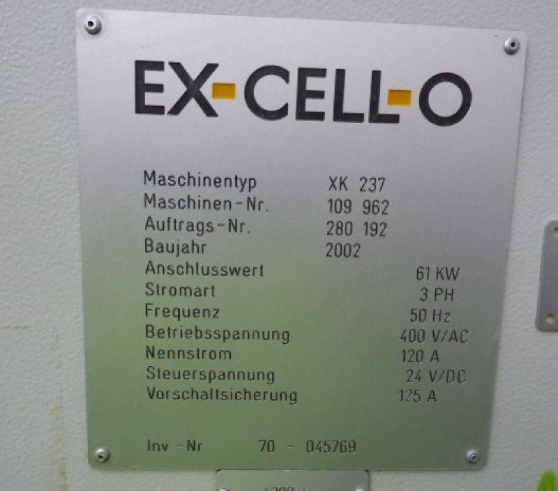 CNC Spline Rolling Machine – EX CELL O – XK237