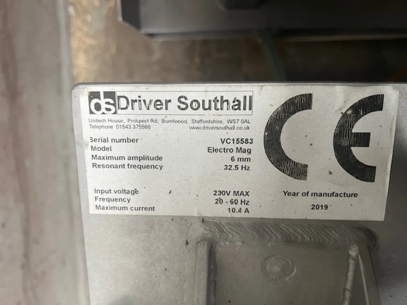 Driver Southall Vibrating Conveyor - 5
