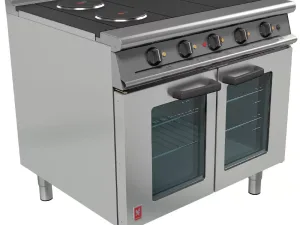 Falcon Dominator Plus 4 Hotplate Oven Range with Fan Assisted Oven E3101 OTC - islandcatering