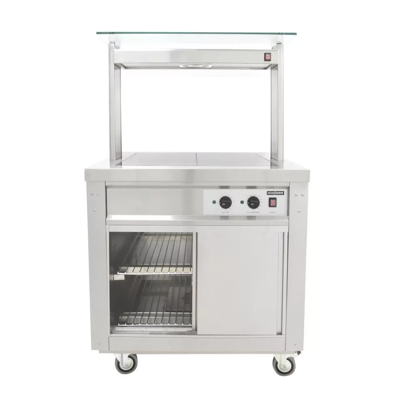 Parry Flexi-Serve Hot Cupboard with Hot Top and Quartz Gantry FS-HT2PACK - islandcatering - 5