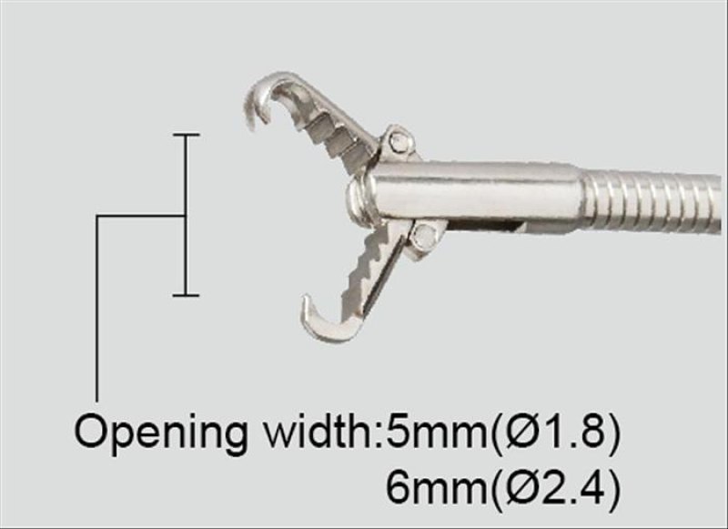 alligator type grasping forcep 2100 X 2.4 mm