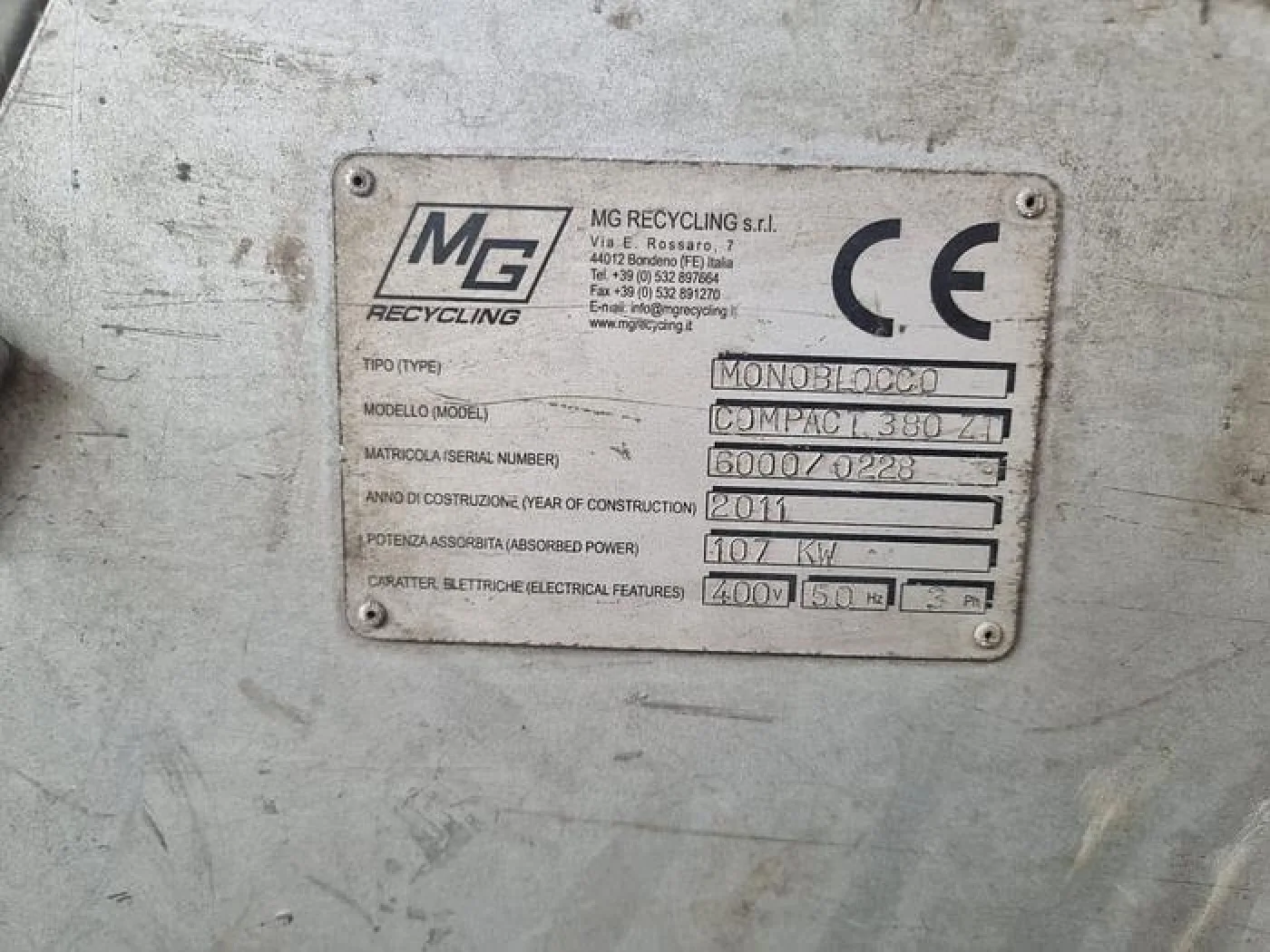 2011 MG Recycling Full Cable Granulation Line - 6