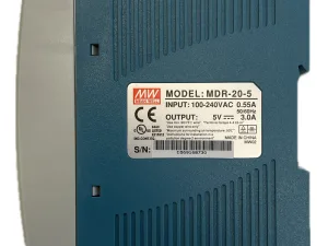 KT-MDR-20-5 Mean Well MDR 20-5 AC/DC DIN Rail Power Supply (PSU), ITE, 1 Output, 15 W, 5 VDC, 3 A