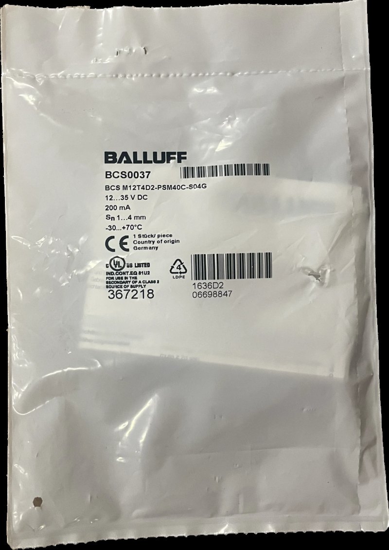 BALLUFF Kapazitive Sensoren zur Objekterkennung BCS M12T4D2-PSM40C-S04G