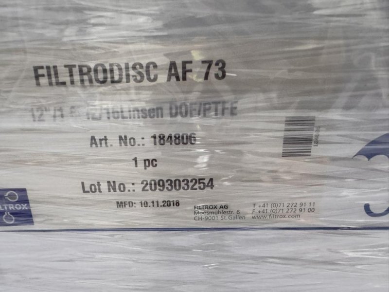 2016 FILTROX AG FILTRODISC AF 73 depth-filter modules/cartridges
