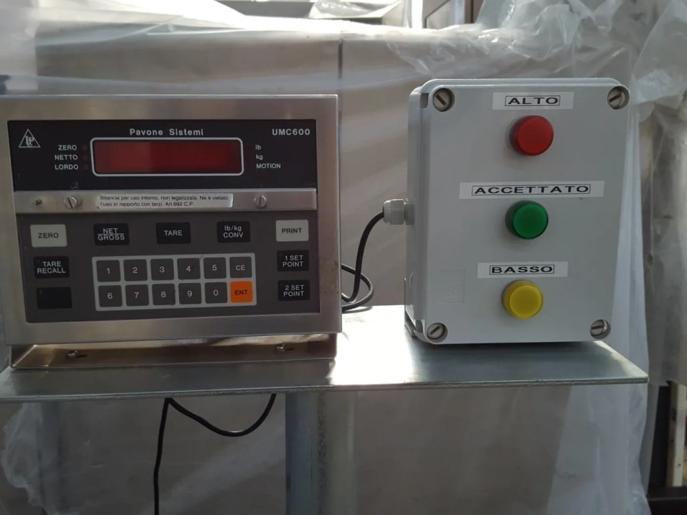BILANCIA DI LINEA – PAVONE MOD. UMC600 - 4