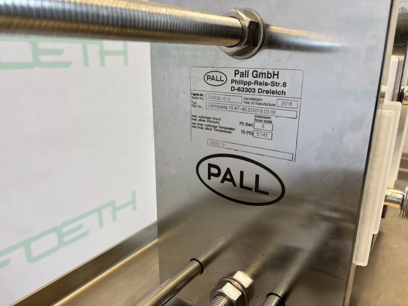 Pall Centrasette 10 AT - Filterpress - 6