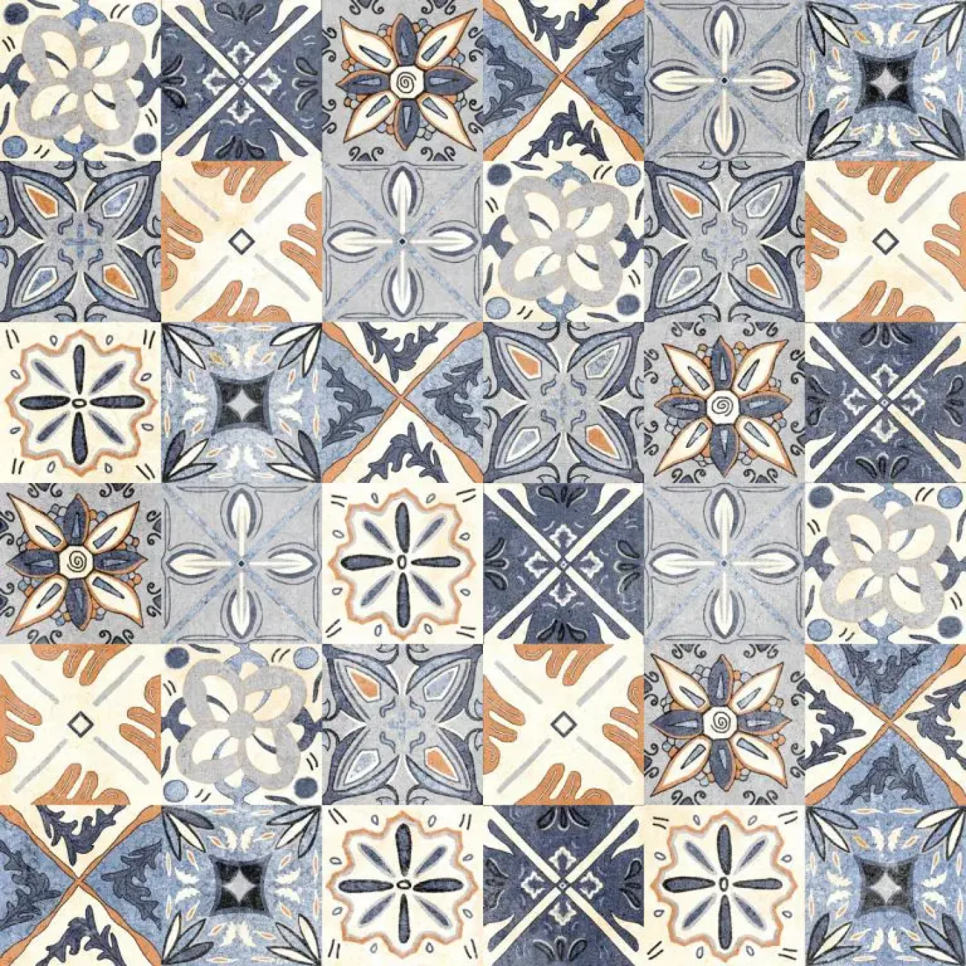 GeoCeramica® 60x60x4 DueDecora Multicolor - 1