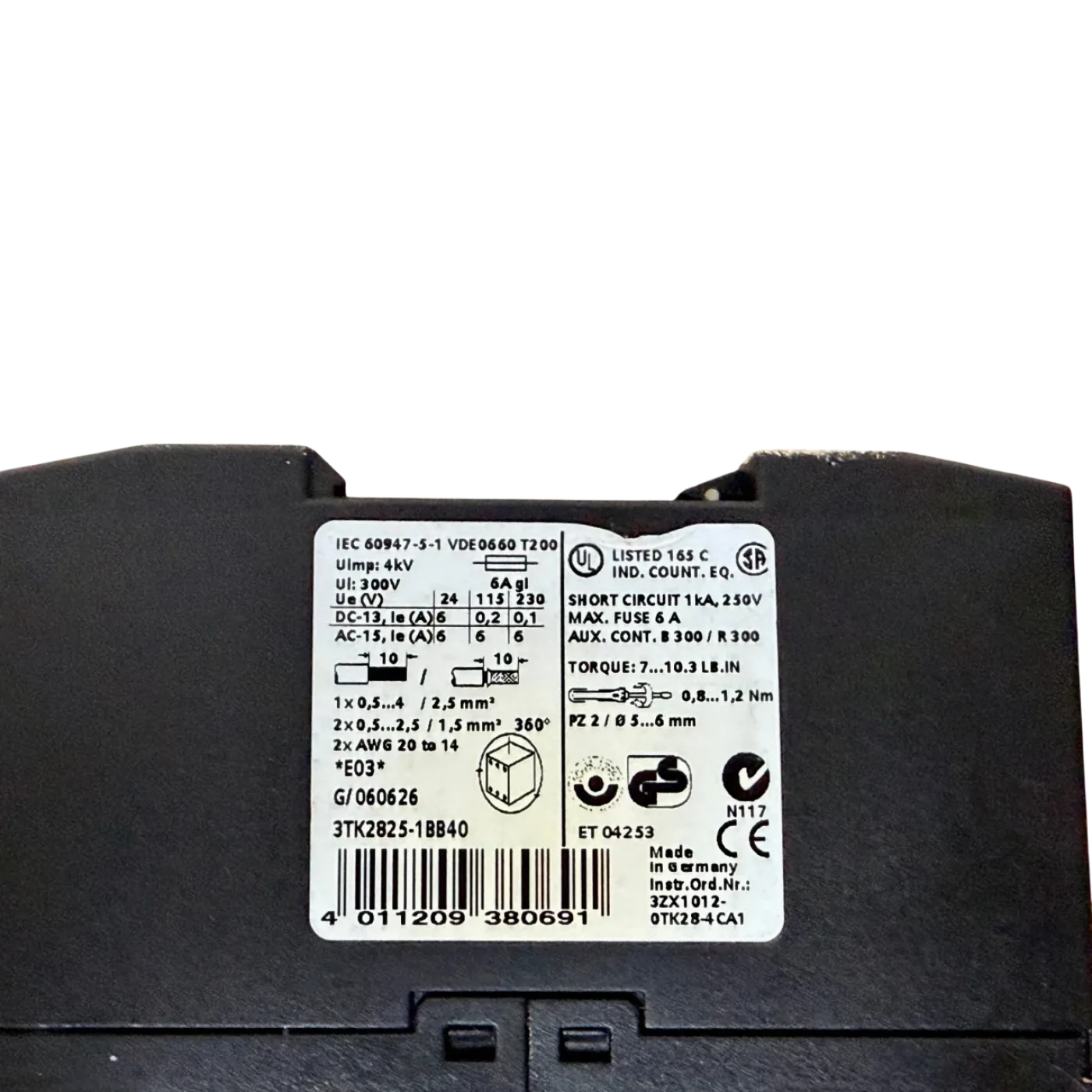Siemens Siguard Sicherheitsrelais Art Nr 3TK2825 1BB40 - 6