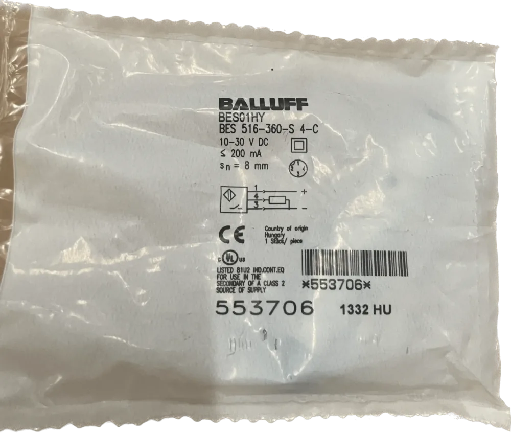 BALLUFF Induktive Standardsensoren mit Vorzugstypen BES 516-360-S4-C