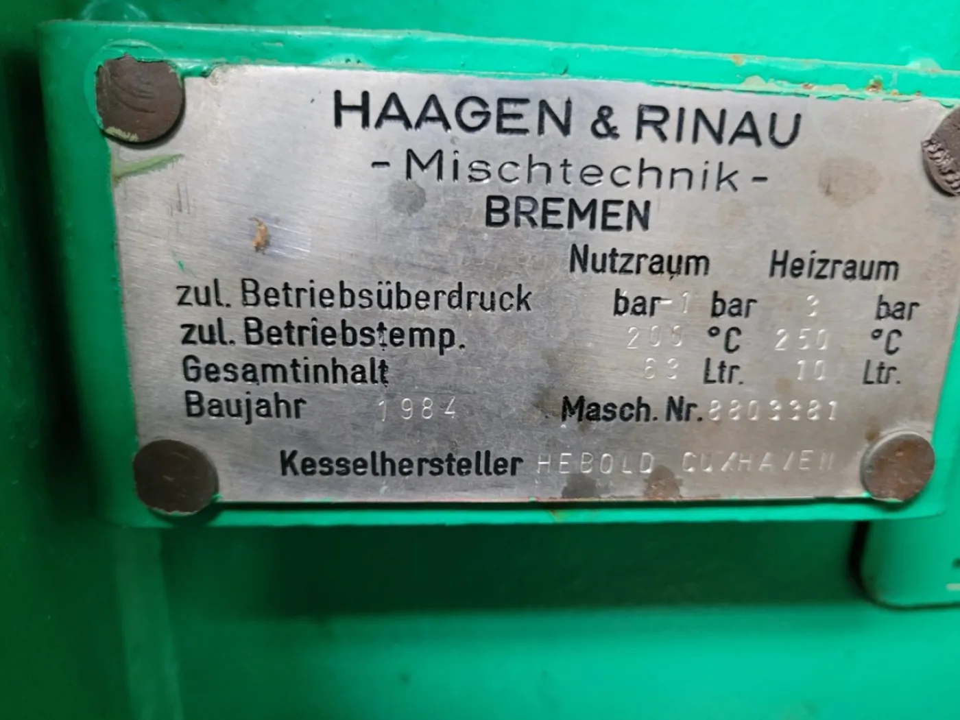 Haagen & Rinau 63 Ltr - Paddle dryer - 3