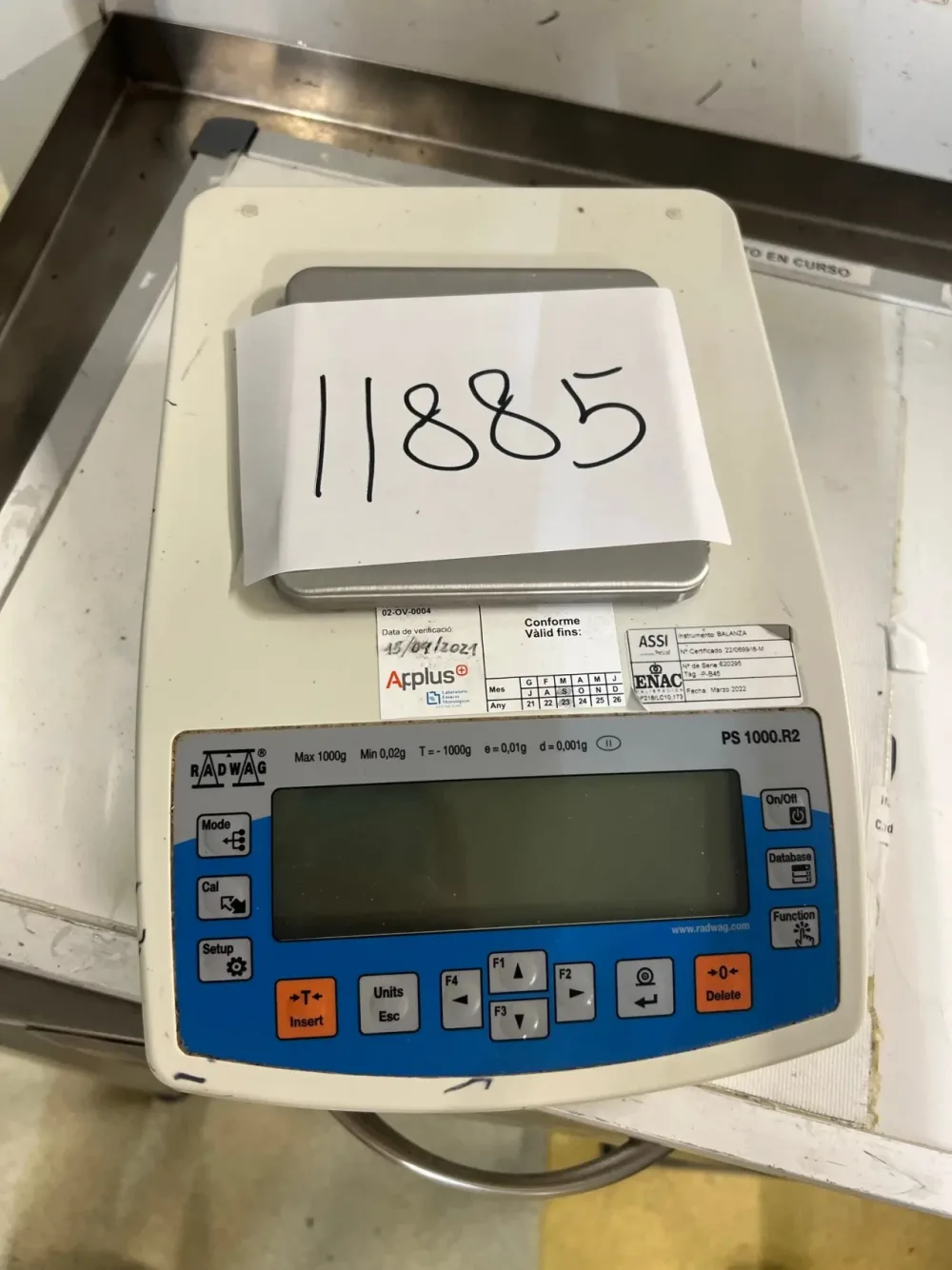 RADWAG PS 1000.R2 LABORATORY SCALE