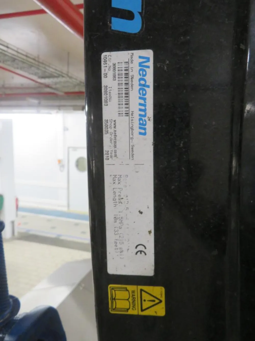 2010 Nederman Nederman Hose Reel- Filling Lines
