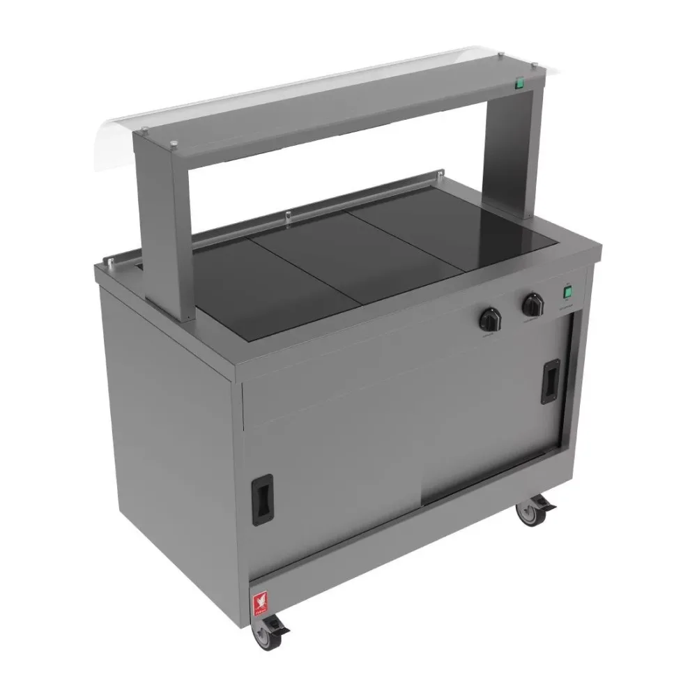 Falcon Hot Cupboard Servery Counter FC3-P - islandcatering