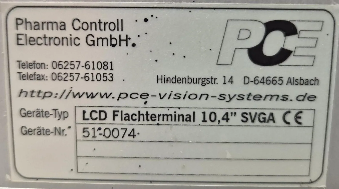 Pharma Control Electronic LCD Flachterminal - PCE-N2020 - 5