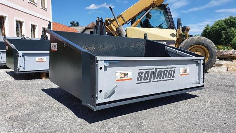 Schwerlast Transportbox / Kippmulde 180 cm mit 3 Punkt- & Euro Aufnahme