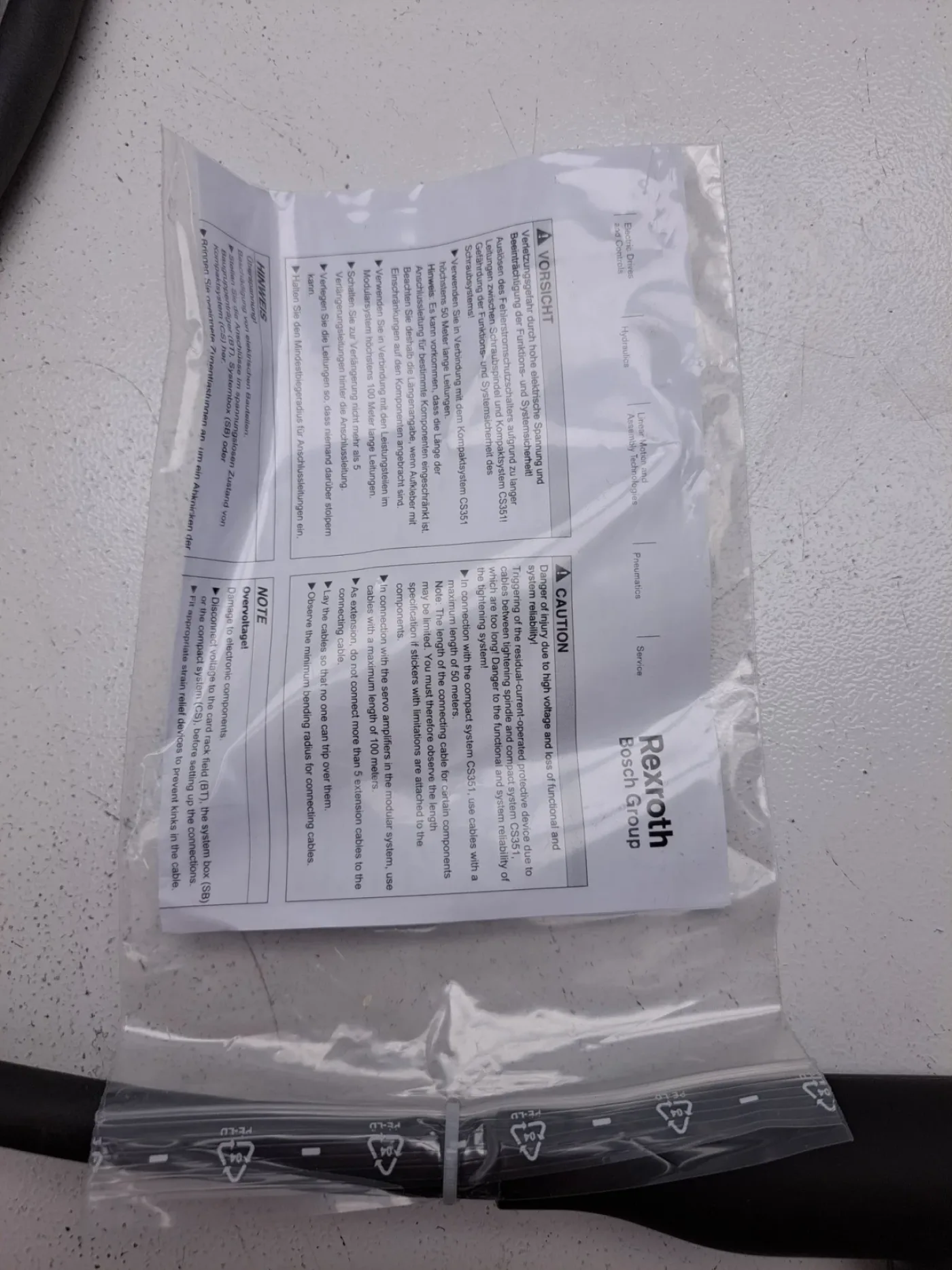Rexroth 5 m 1,7 kg S-005-S-A 608740101 - 3