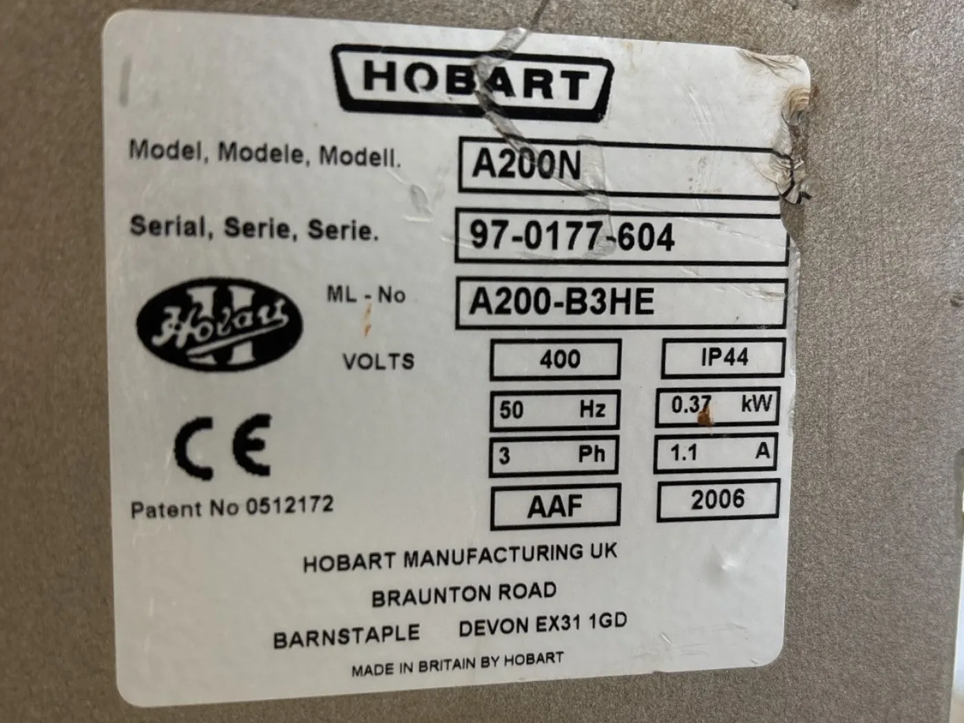 Hobart A200N - Planetary mixer - 1