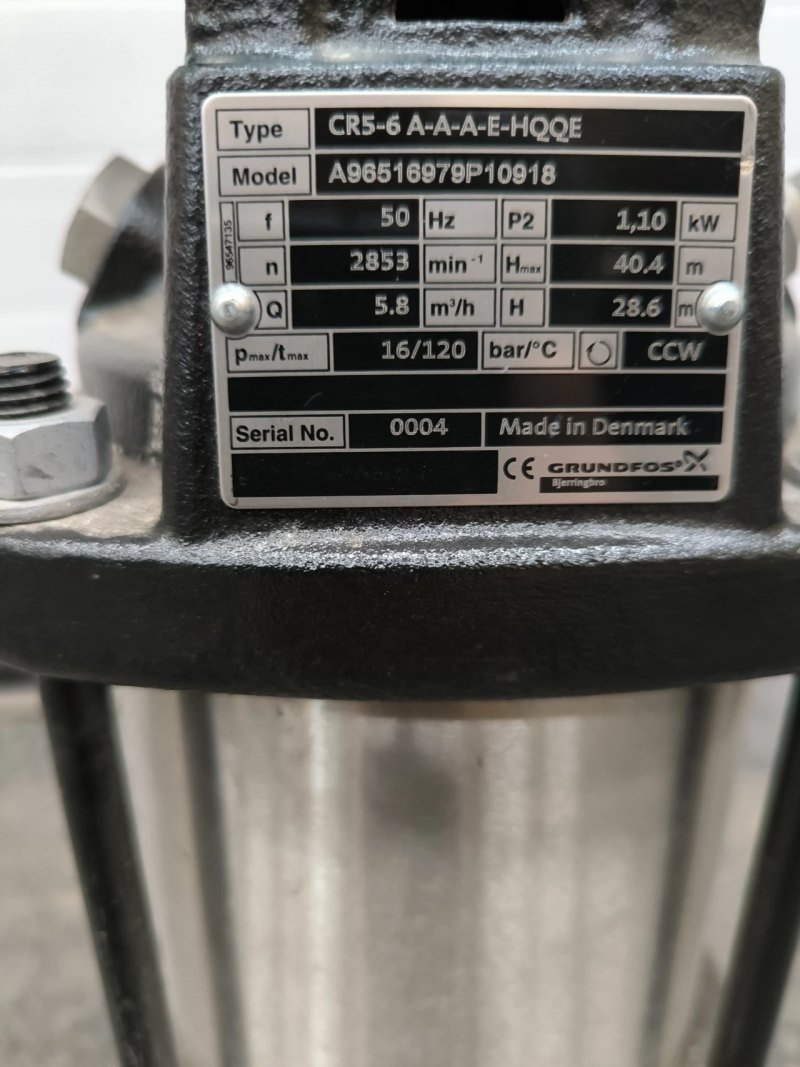 MULTISTAGE CENTRIFUGAL PUMP GRUNDFOS CR5-6