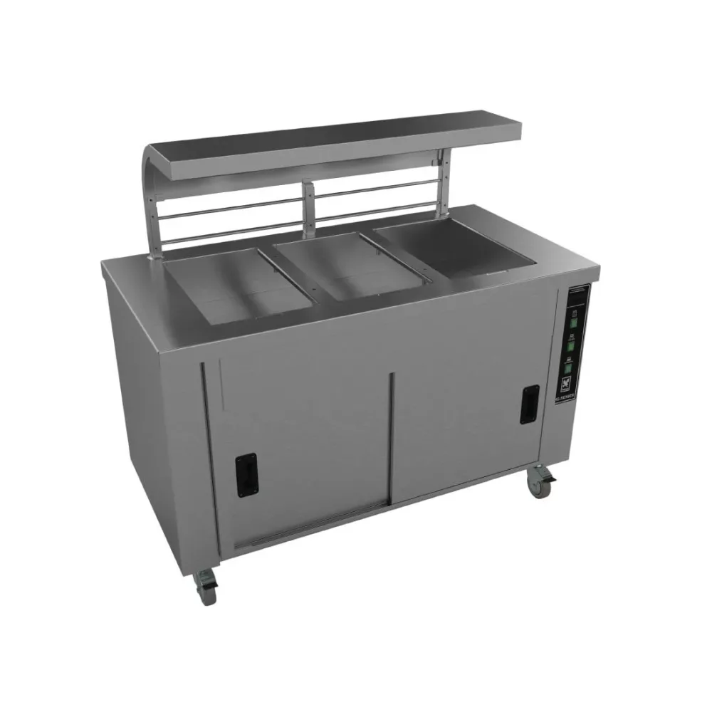 Falcon Chieftain 3 Well Heated Servery Counter HS3 - islandcatering