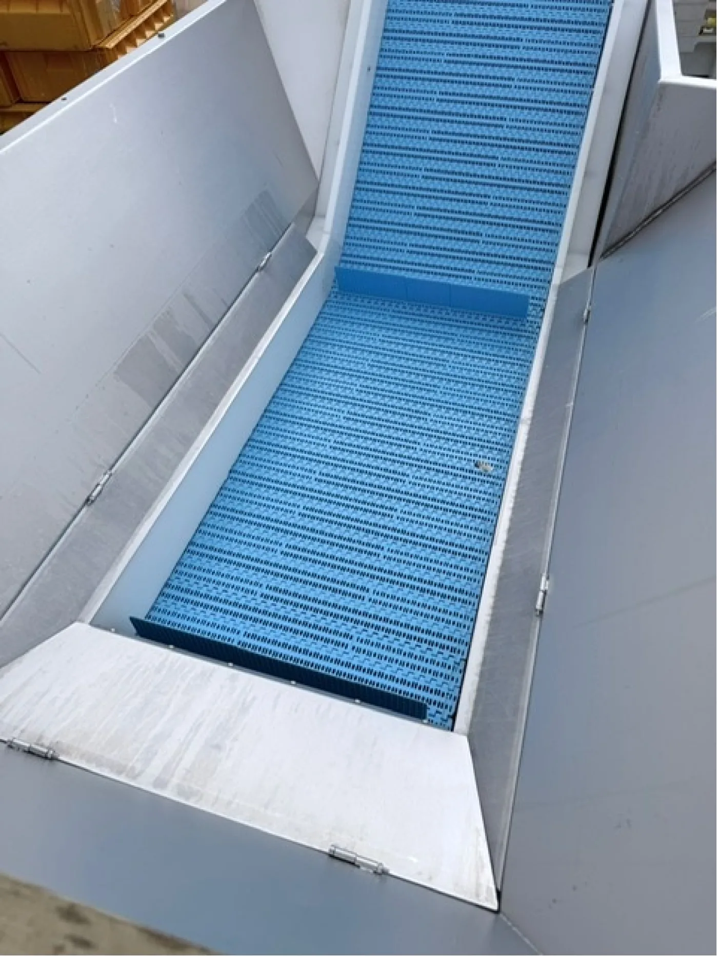 Large Incline Conveyor with Bulk Tank Hopper - 3