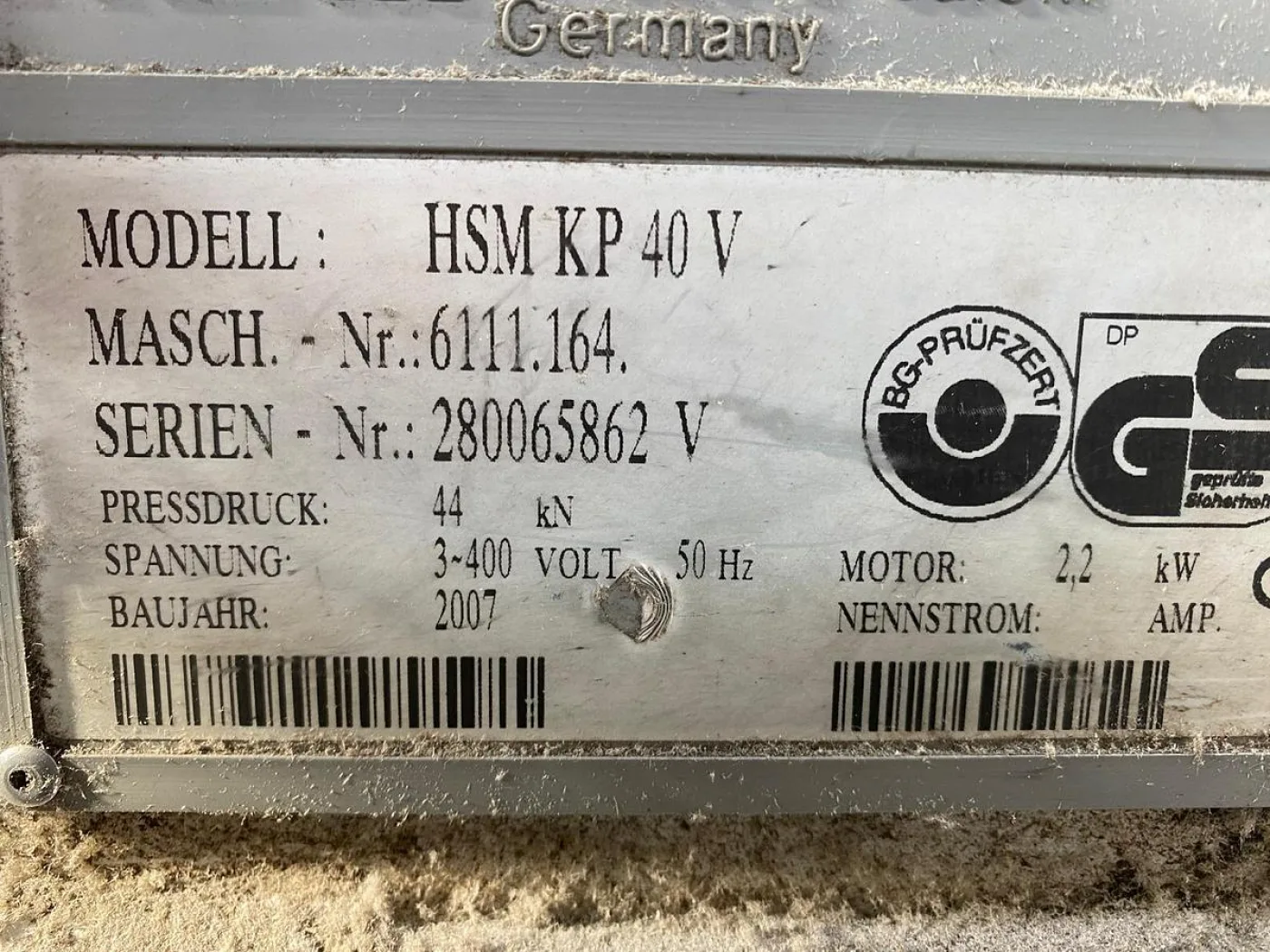 2007 HSM KP 40 V Paper Shredder Baler - 2