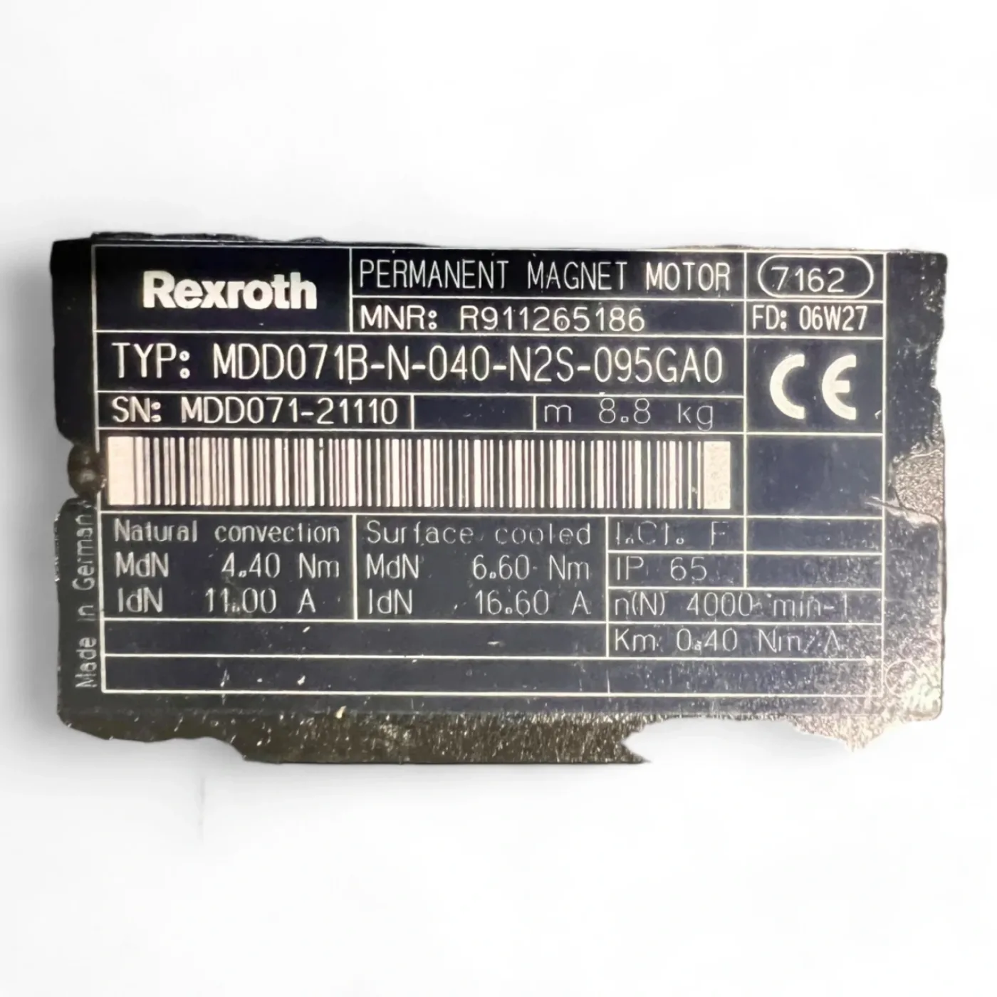 REXROTH Permanent Magnetmotor MDD071B-N-040-N2S-095GAO - 5
