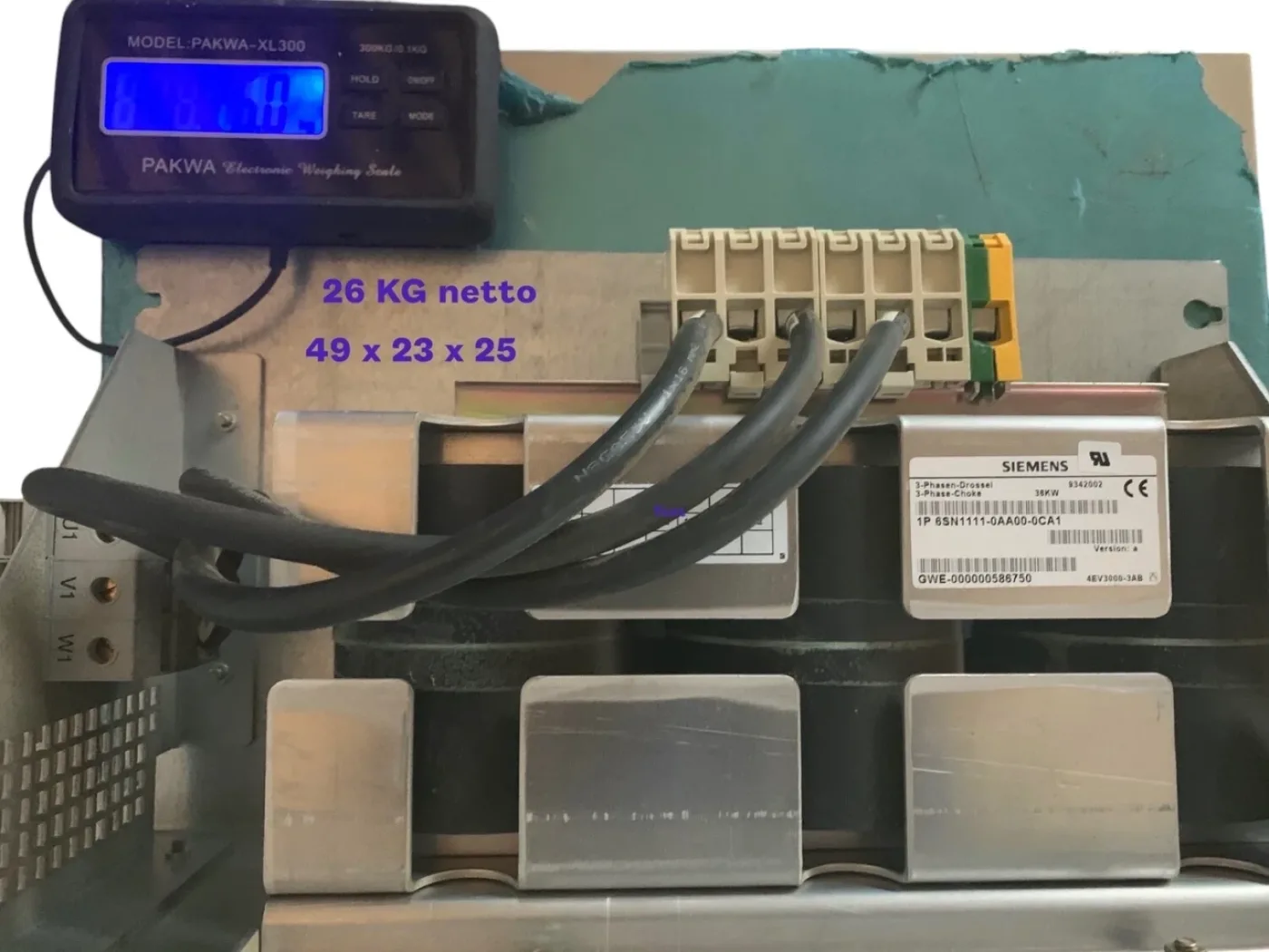 SIEMENS 3 Phasendrossel 36 kW Version A Art.-Nr. 6SN1111-0AA00-0CA1 - 4