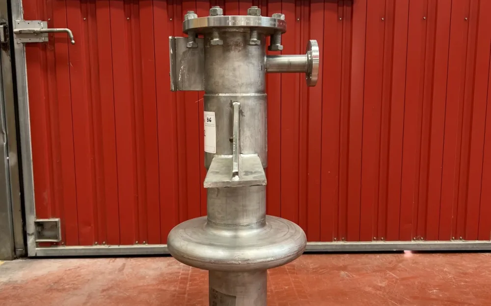 USED TUBULAR EXCHANGER 1.2 M2 STAINLESS STEEL 316L