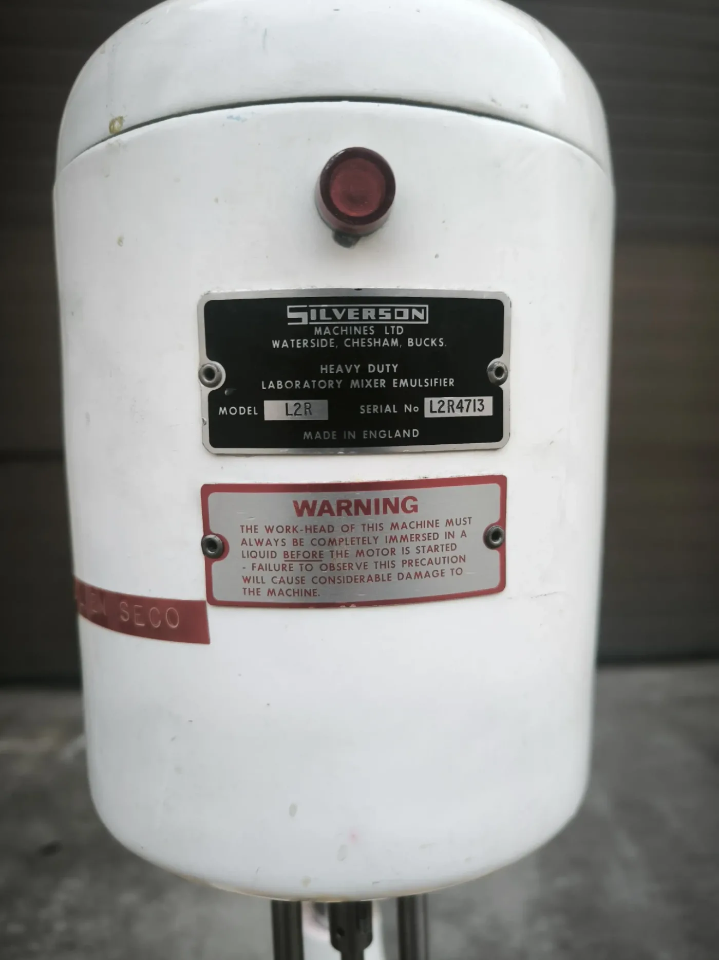 HOMOGENIZER SILVERSON L2R4713 - 5