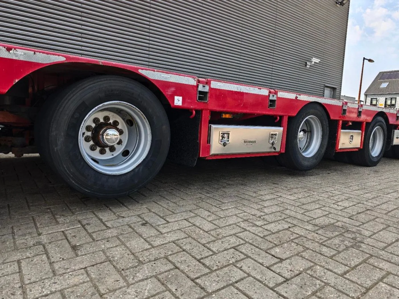 Broshuis 4 SLA-18-48 5.4 Meter extandable 12 Tons SL axles Ramps 2 Liftaxles! - 8