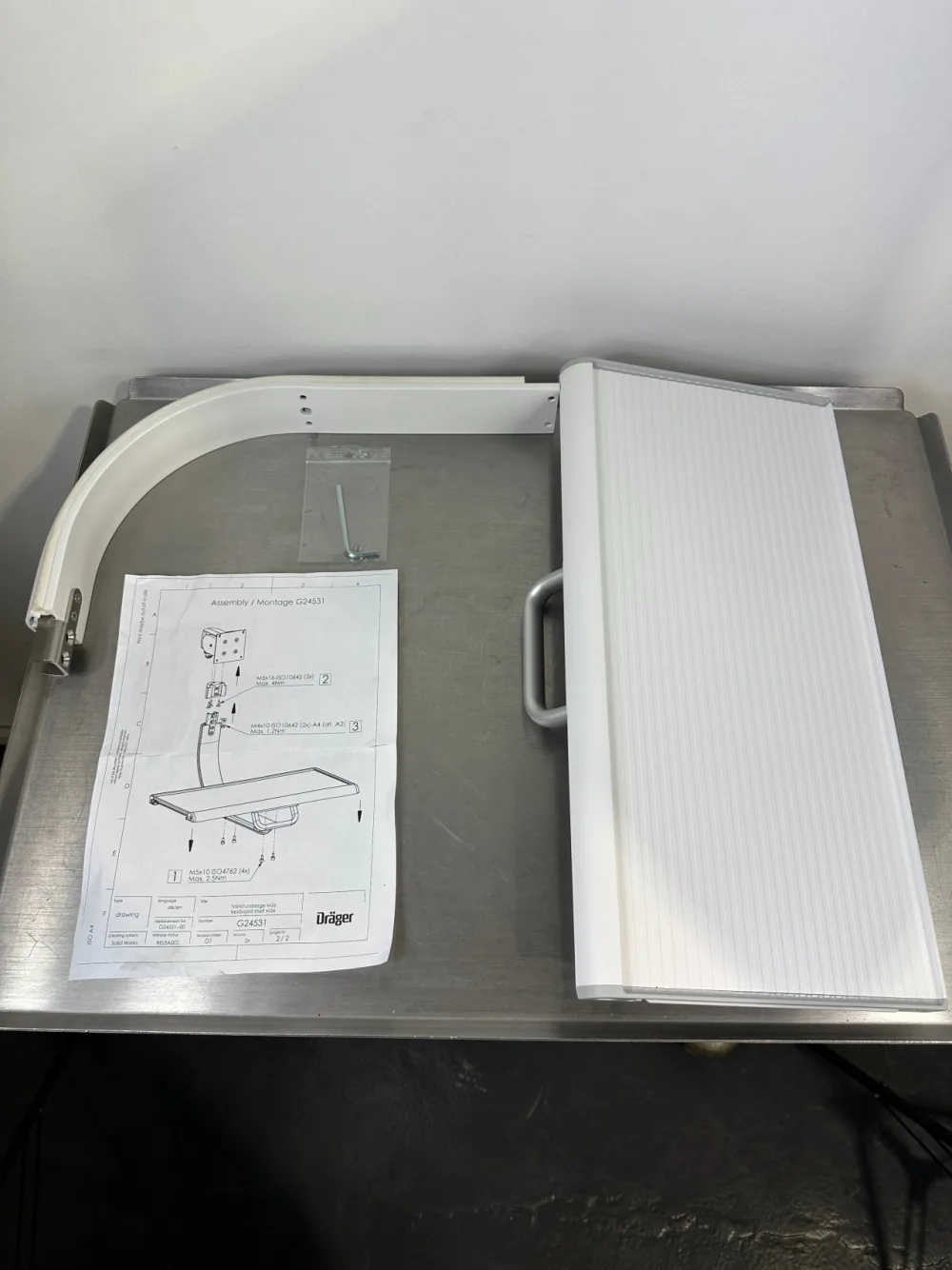 Dräger GCX Tastaturablage M26 G24531 Zubehör